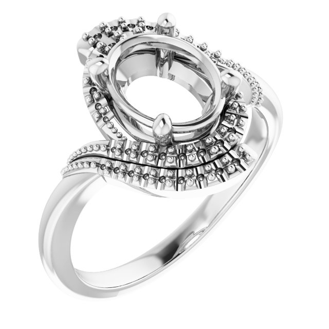 Halo-Style Beaded Ring