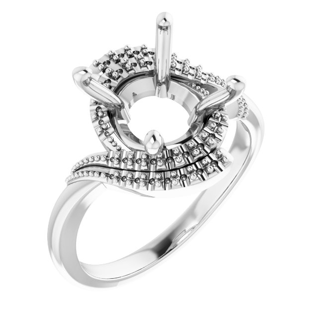 Halo-Style Beaded Ring