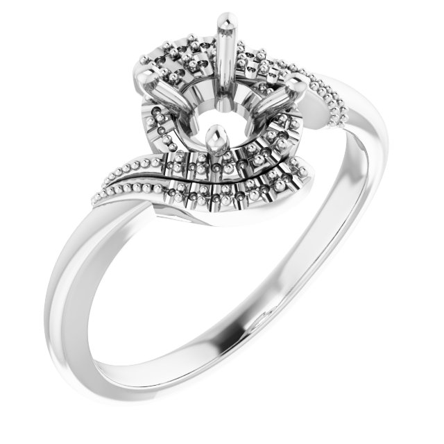 Halo-Style Beaded Ring