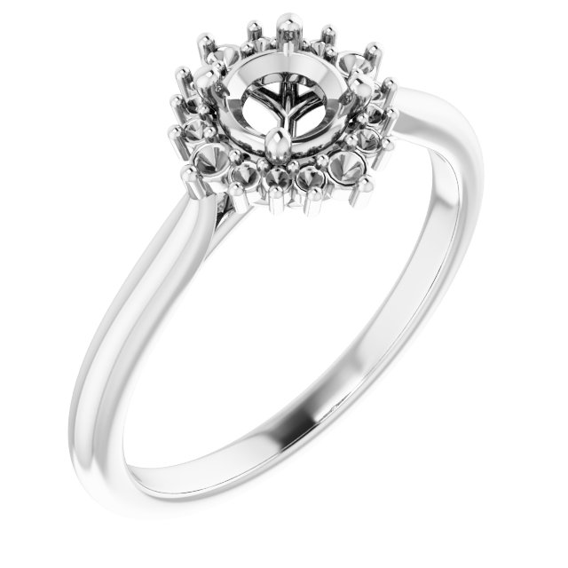 Halo-Style Engagement Ring