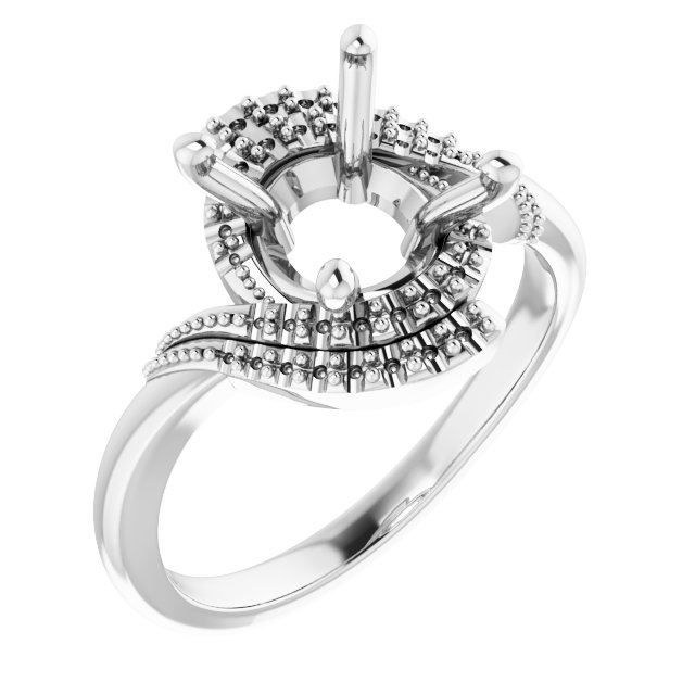 Halo-Style Beaded Ring