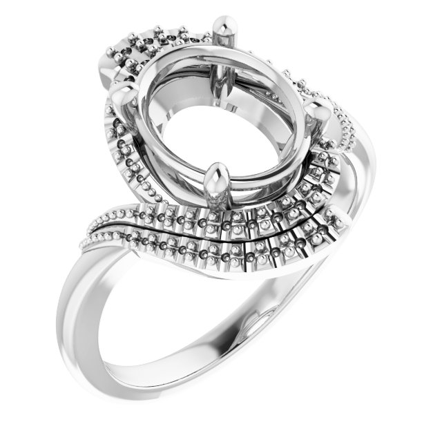 Halo-Style Beaded Ring