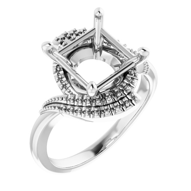 Halo-Style Beaded Ring