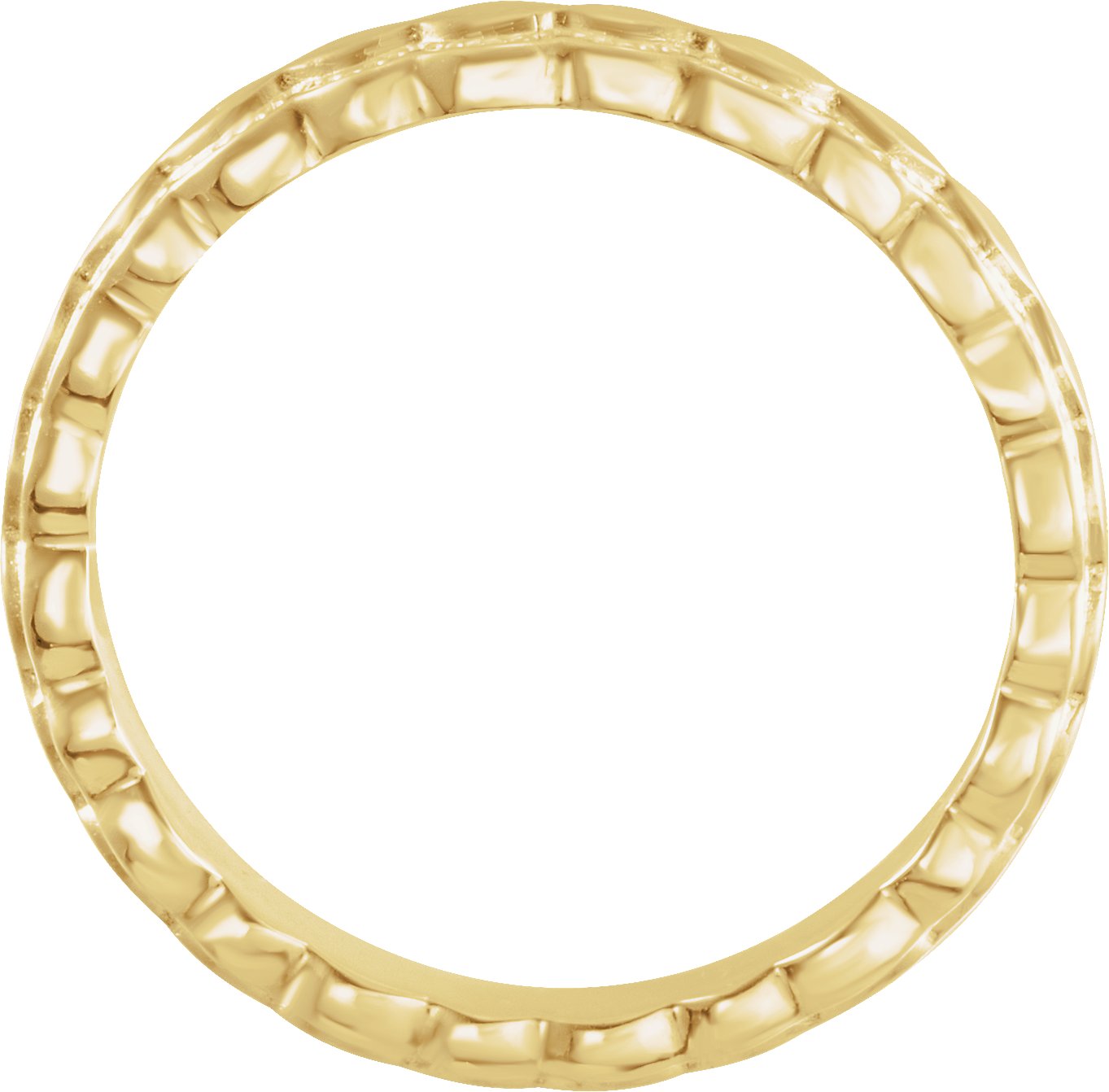 14K Yellow 2.9 mm Textured Band Size 6