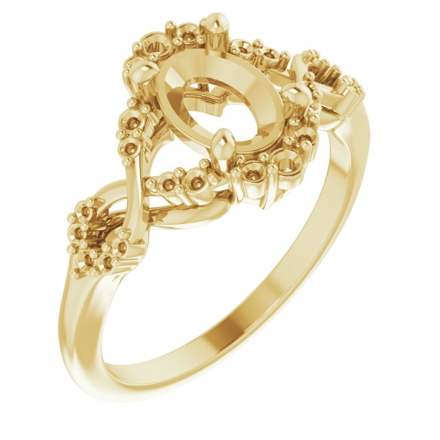 Accented Engagement Ring or Band
