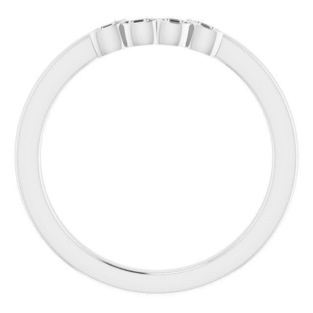 Band Mounting for 4 mm Square Ring view 2