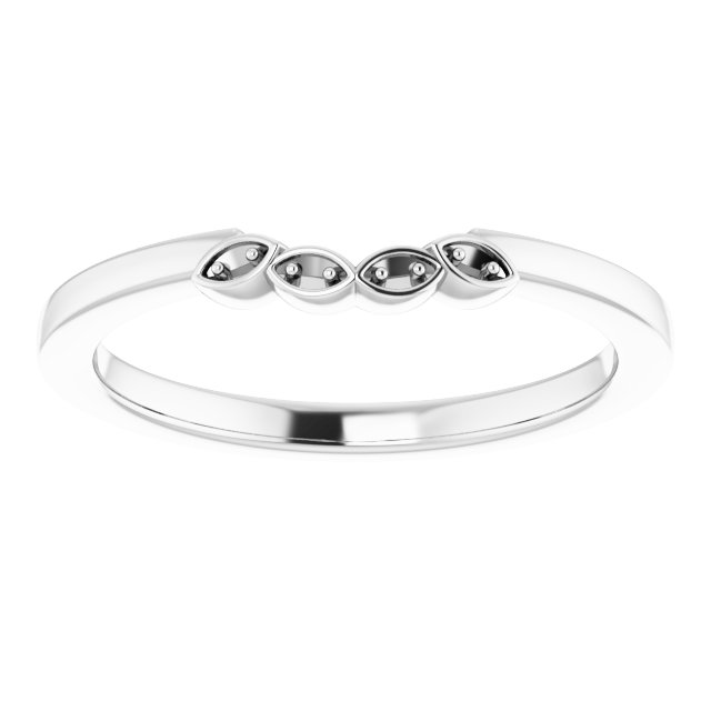 Band Mounting for 4 mm Square Ring view 3