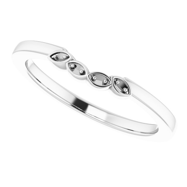 Band Mounting for 4 mm Square Ring view 5