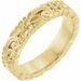 14K Yellow 4.2 mm Floral Band