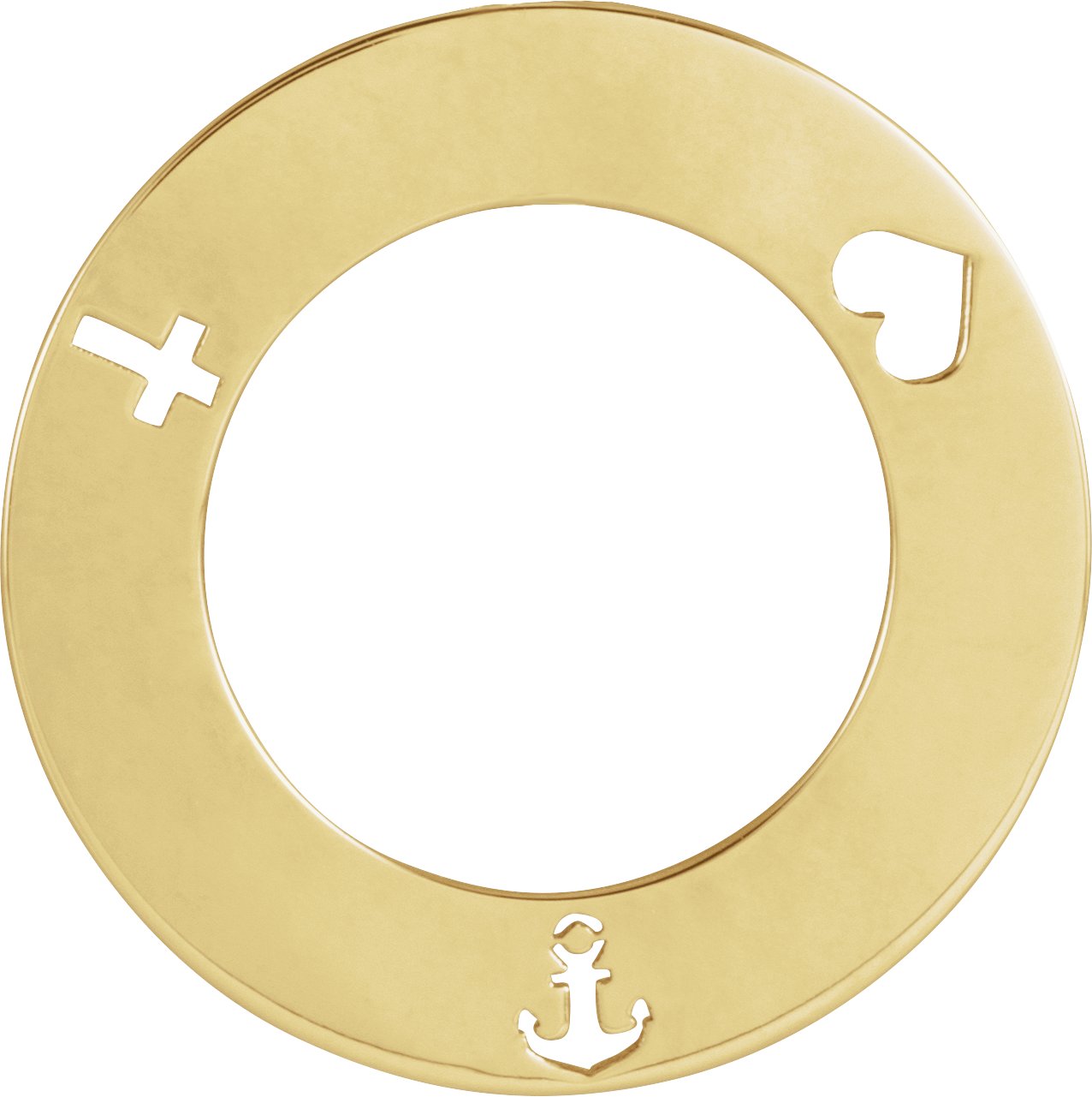 Engravable Faith, Love, & Hope Loop Necklace or Pendant