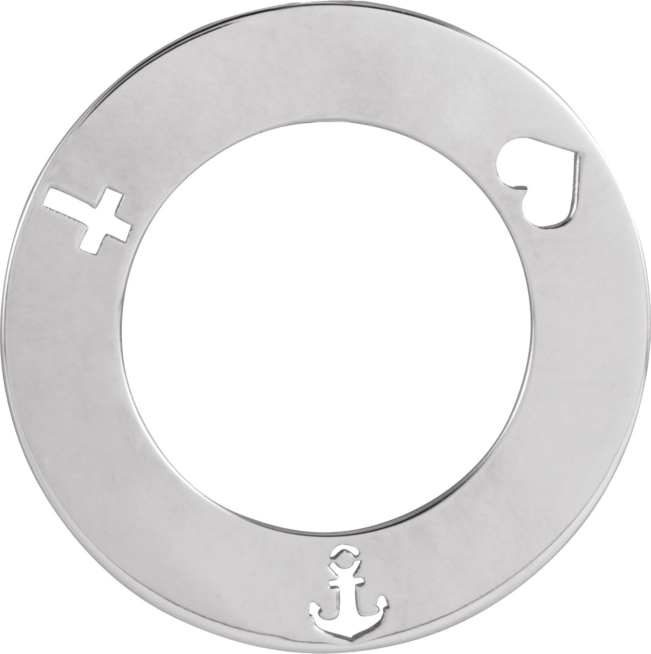 Engravable Faith, Love, & Hope Loop Necklace or Pendant