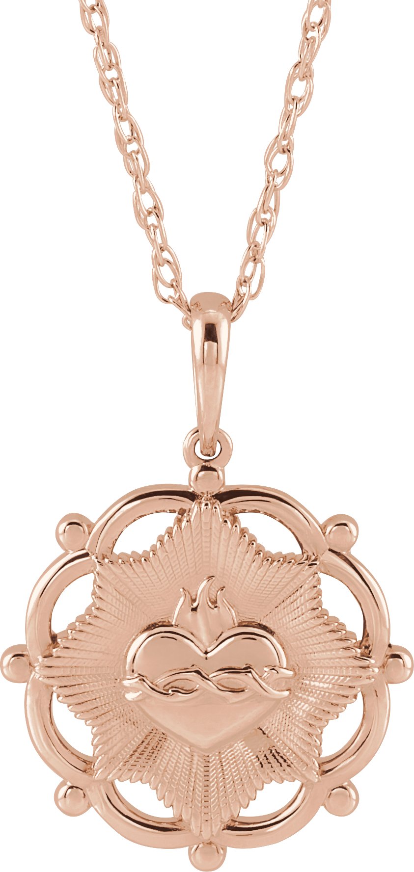 Sacred Heart Necklace or Pendant