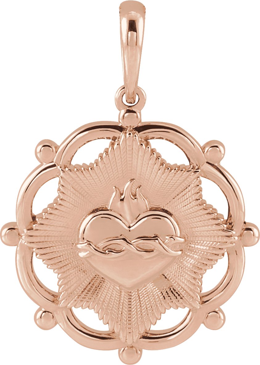 Sacred Heart Necklace or Pendant