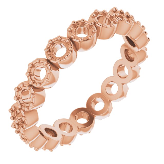 Rose-Cut Eternity Band