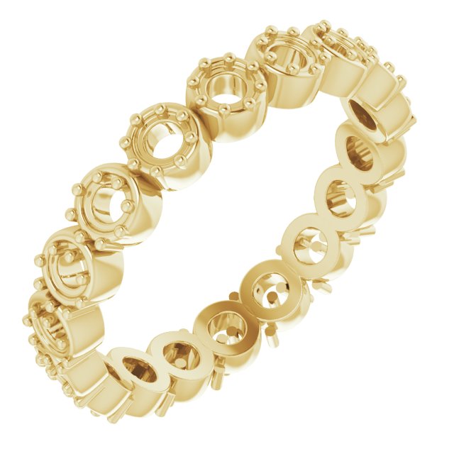 Rose-Cut Eternity Band
