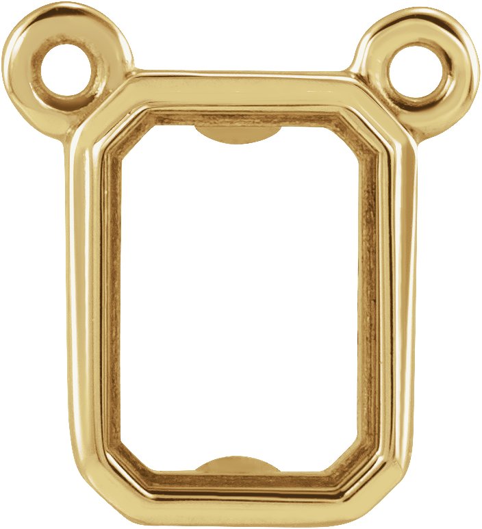 Emerald Bezel-Set Necklace Center