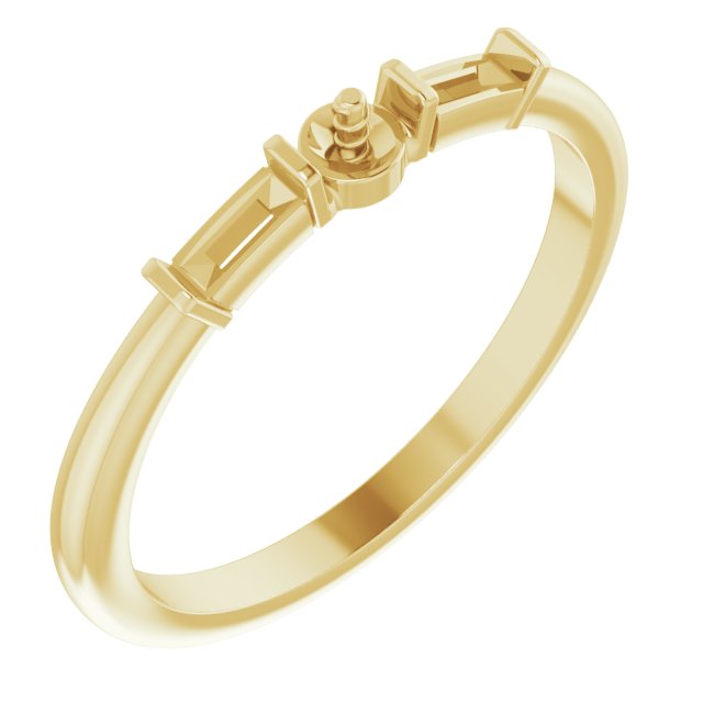 Accented Pearl Ring