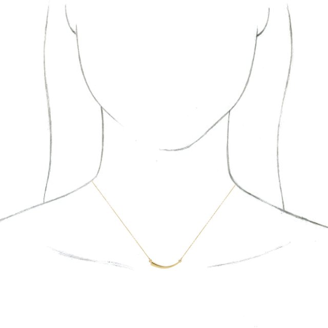 14K Yellow Horn 16-18 Necklace