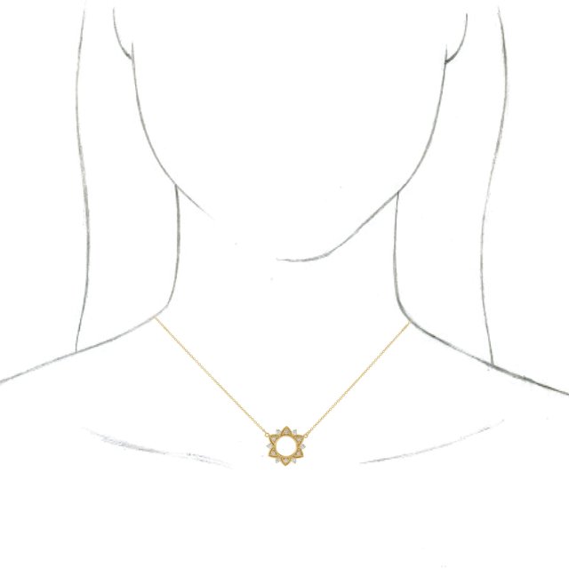 14K Yellow 1/4 CTW Natural Diamond 18 Necklace