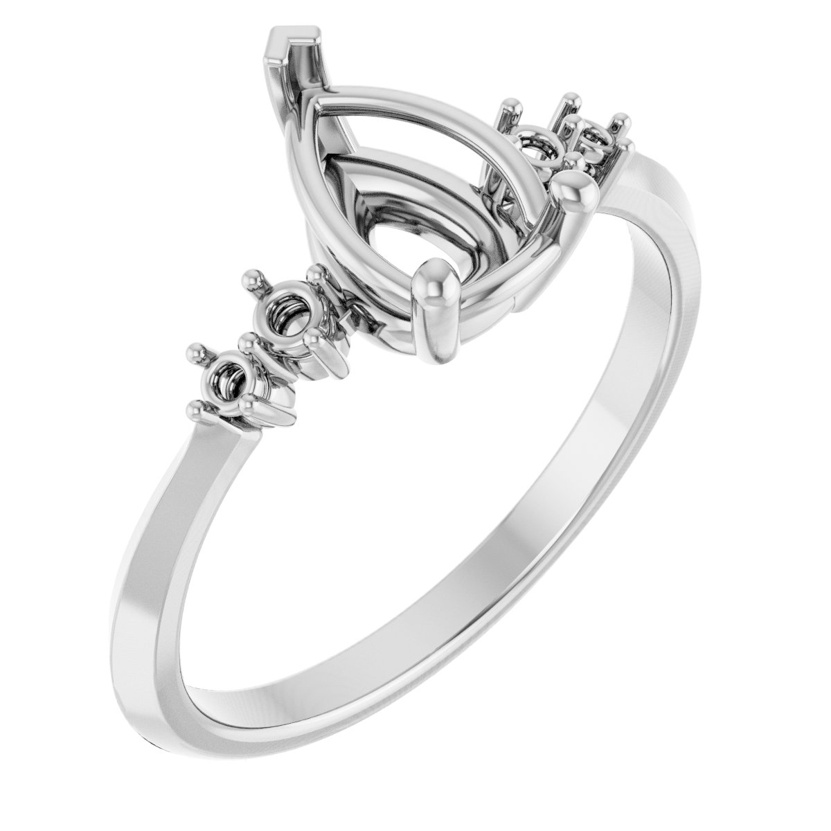 Accented Engagement Ring or Band
