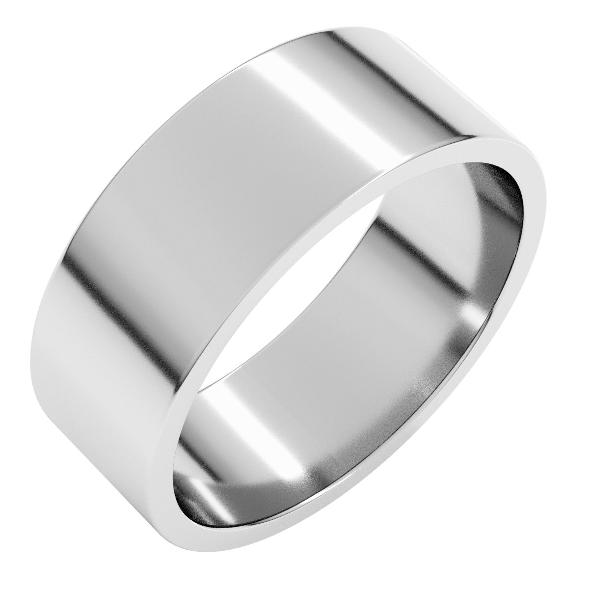 Sterling Silver 7 mm Flat Band Size 4