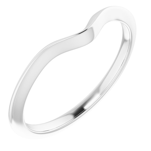 14K White Gold Matching Band