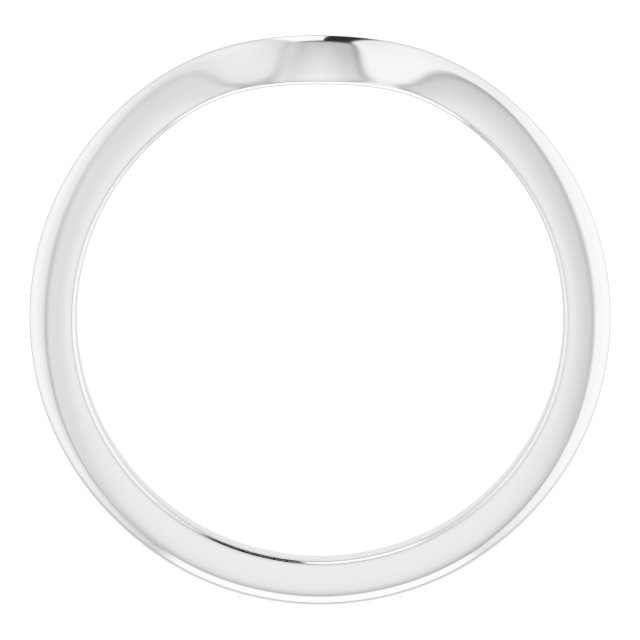 14K White Gold Matching Band