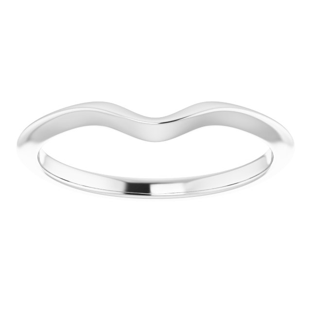14K White Gold Matching Band