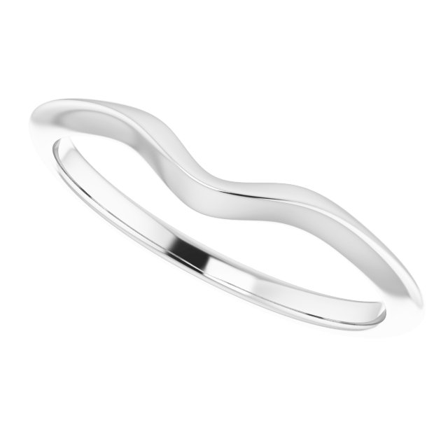 14K White Gold Matching Band