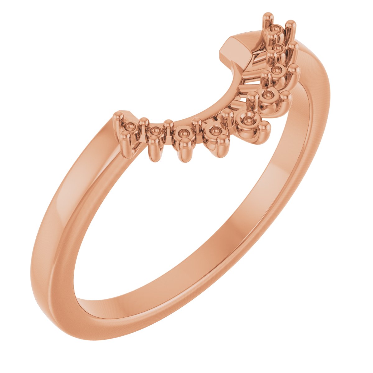Floral-Inspired Halo-Style Engagement Ring or Band