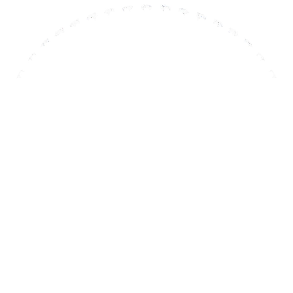 Alternative view of 1/10 CTW Natural Diamond Contour Band – 14K White Gold