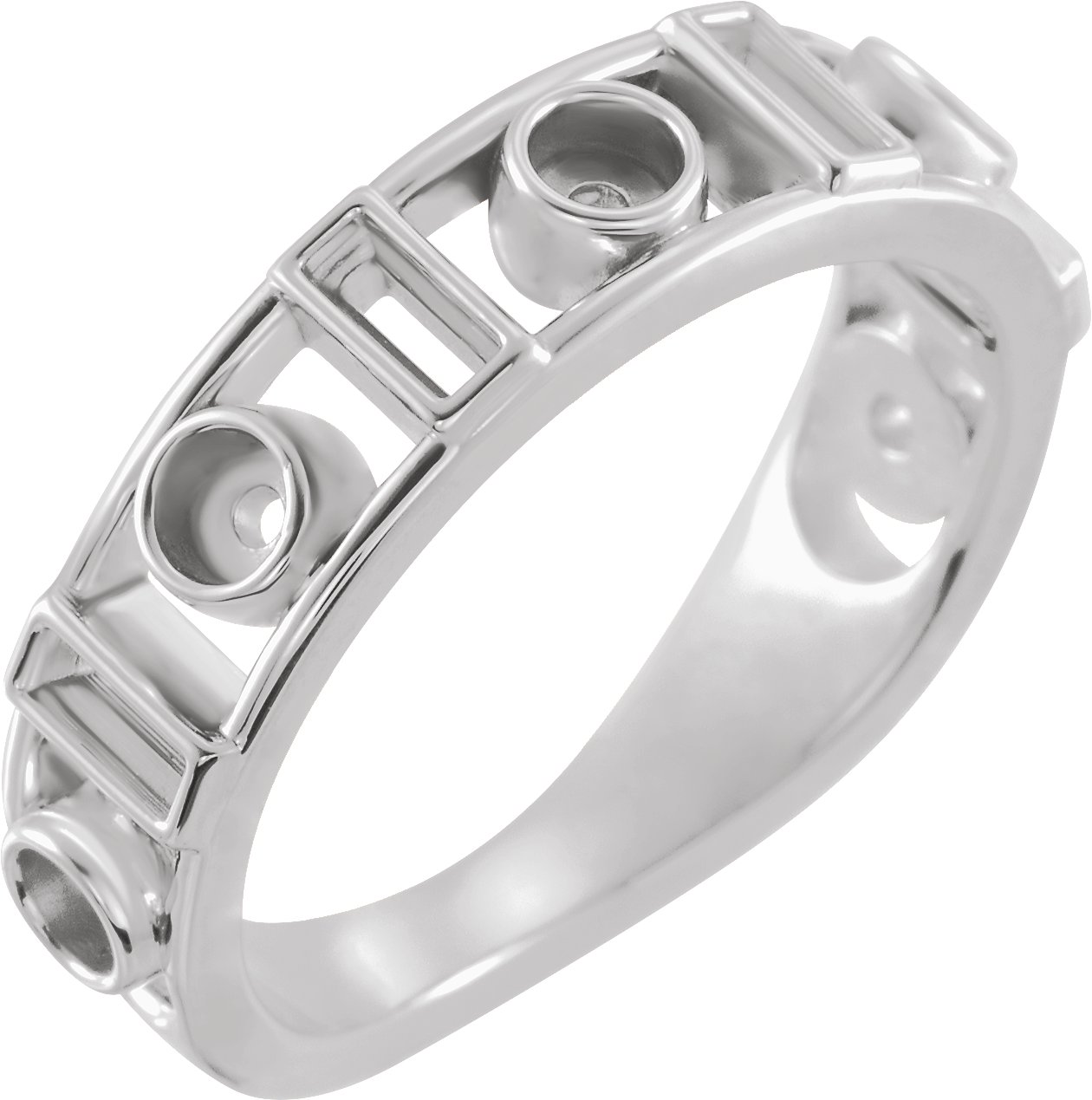 Accented Bezel-Set Cabochon Ring