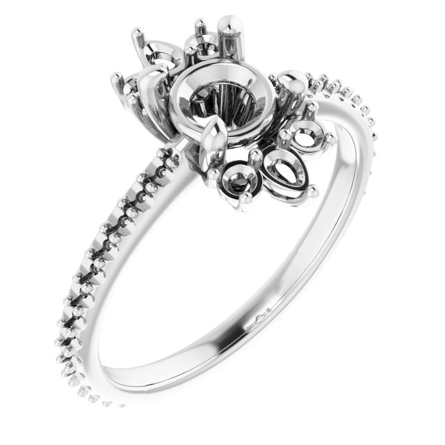 Accented Engagement Ring or Band