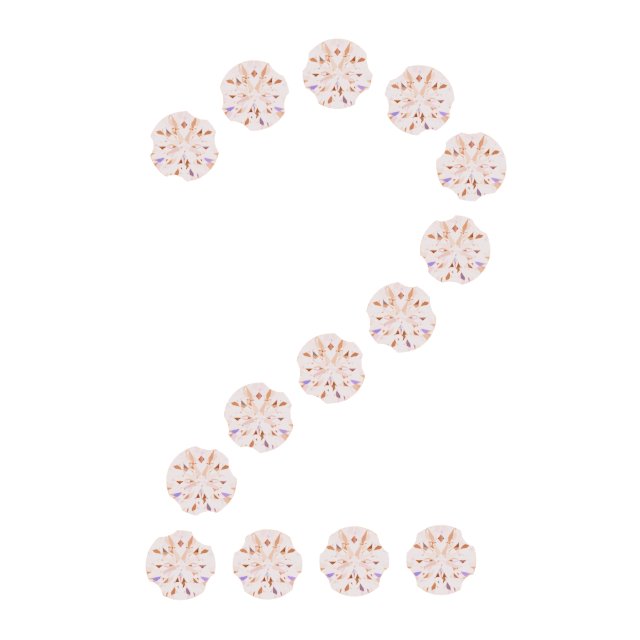 Accented Numeral Trim