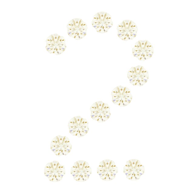 Accented Numeral Trim