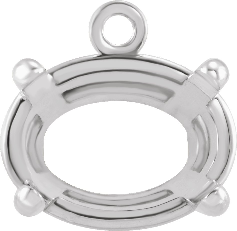 Oval 4-Prong Claw Dangle