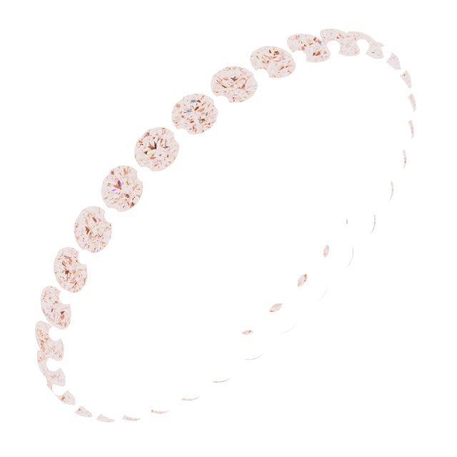 14K Rose 9/10 CTW Natural Diamond Eternity Band Size 7.5