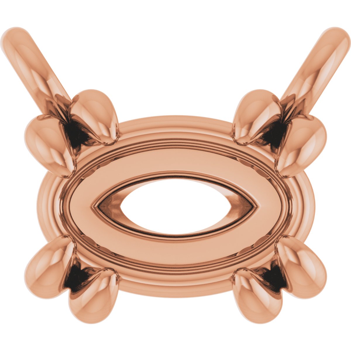 Double-Claw Solitaire Necklace Center