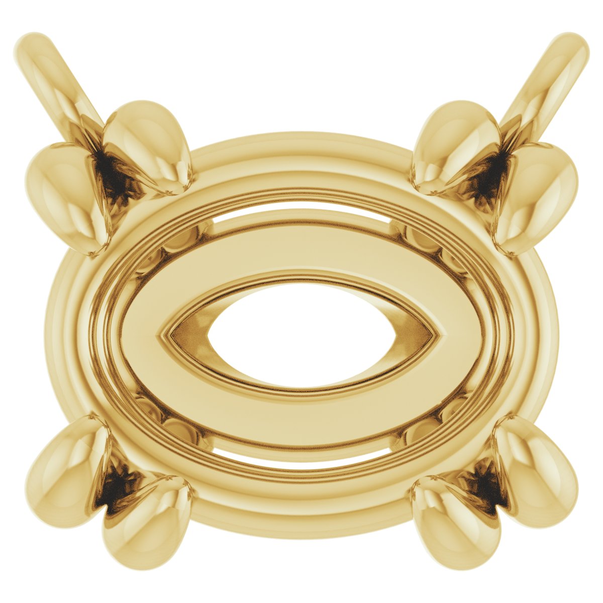 Double-Claw Solitaire Necklace Center