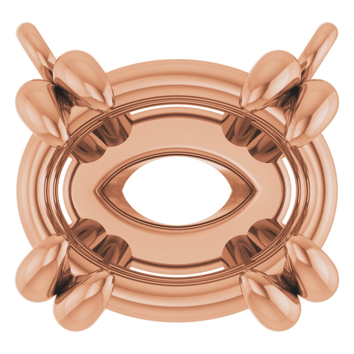 Double-Claw Solitaire Necklace Center