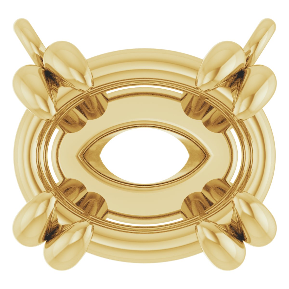 Double-Claw Solitaire Necklace Center