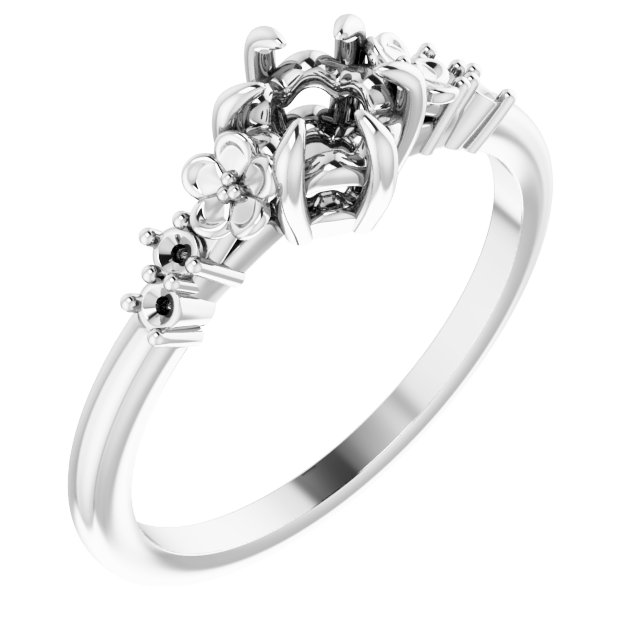 Accented Engagement Ring or Band