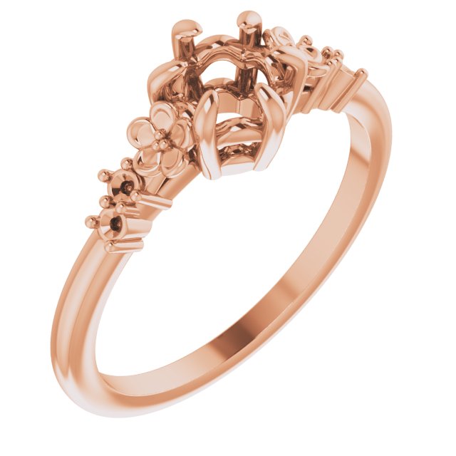 Accented Engagement Ring or Band