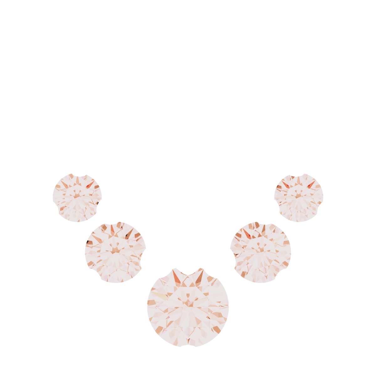 Accented Heart Necklace or Center