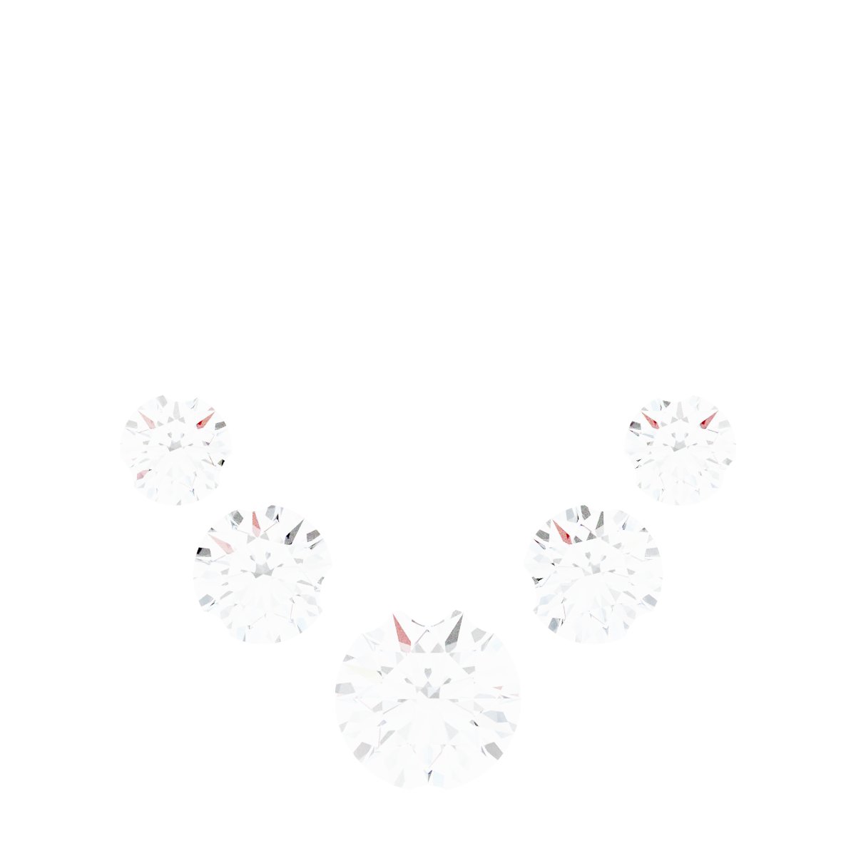 Accented Heart Necklace or Center