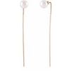 14K Rose Freshwater Cultured Pearl Threader Earrings Ref. 17325065