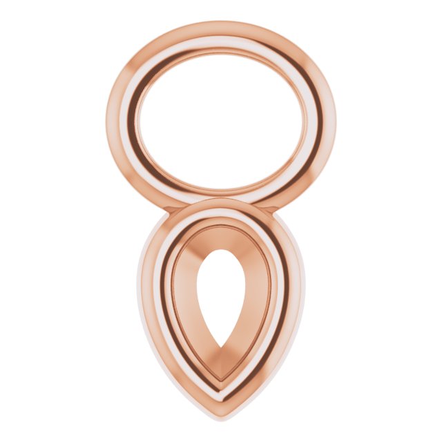 Bezel-Set Hoop Dangle