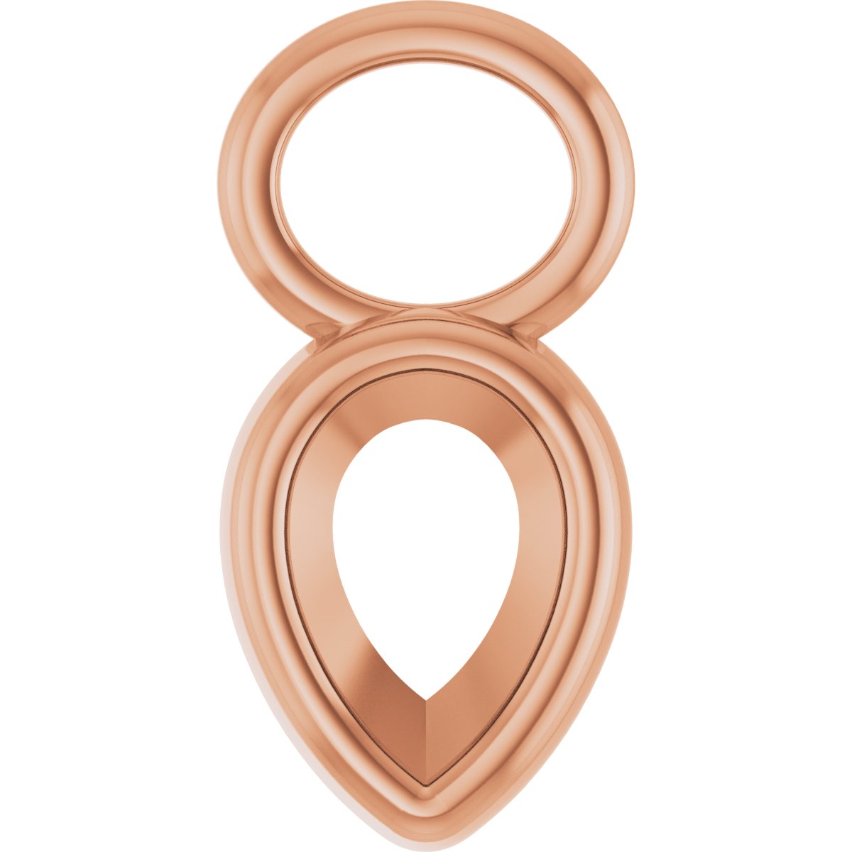 Bezel-Set Hoop Dangle