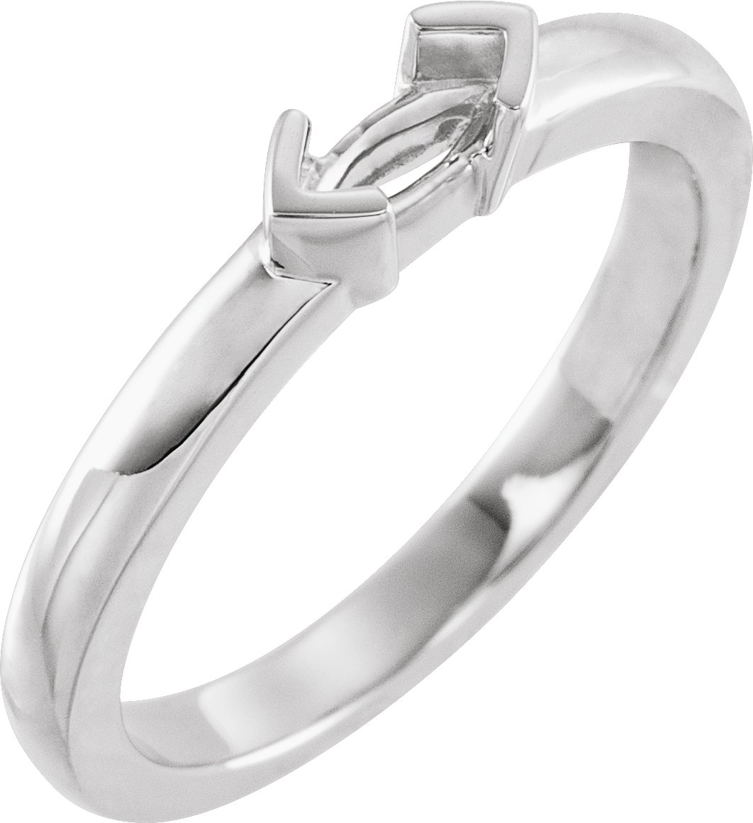 Half-Bezel Family Stackable Ring