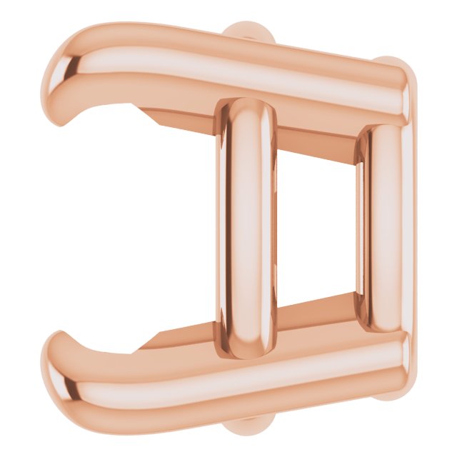 Pre-Notched Claw-Prong Earring Setting